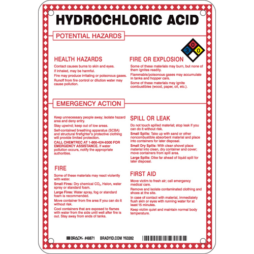 Hazardous Material Sign 48871