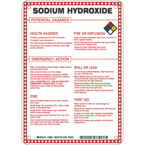 Hazardous Material Sign 48891