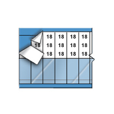 Self Lam  Solid Numbers Wire Marker Card SLF 18 PK