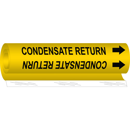 Condensate Return Pipe Marker  9  H x 8  W  Fits Pipes 1 5  Dia  Thru 2 375  Dia  5664 I