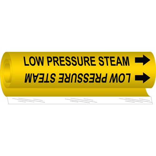 Low Pressure Steam Pipe Marker  26  H x 12  W  Fits Pipes 2 5  Dia  Thru 7 875  Dia  5720 II