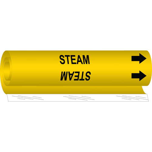 Steam Pipe Marker  26  H x 12  W  Fits Pipes 2 5  Dia  Thru 7 875  Dia  5767 II