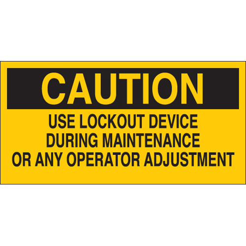 Lockout Sign 60170