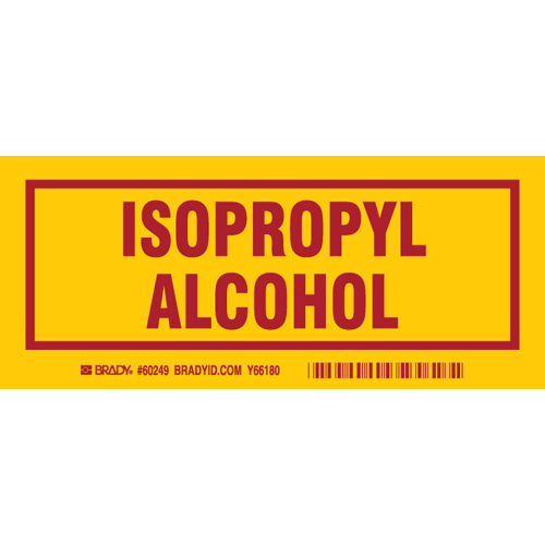 Isopropyl Alcohol Label  3 x7   Pk 25 60249