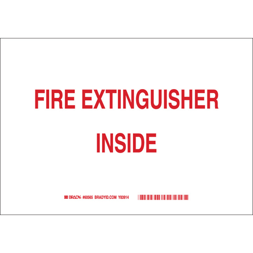 FIRE EXTINGUISHER INSIDE  B302  7X10 60565