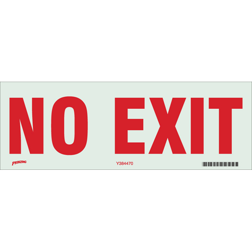 PRINZ SS 3 5X10 RED GLOW NO EXIT 62030S