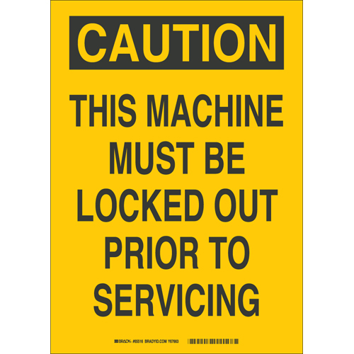 Lockout Safety Sign 22931