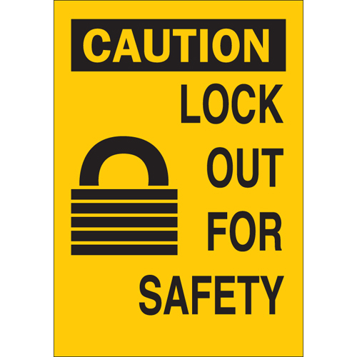 Lockout Safety Sign 22909