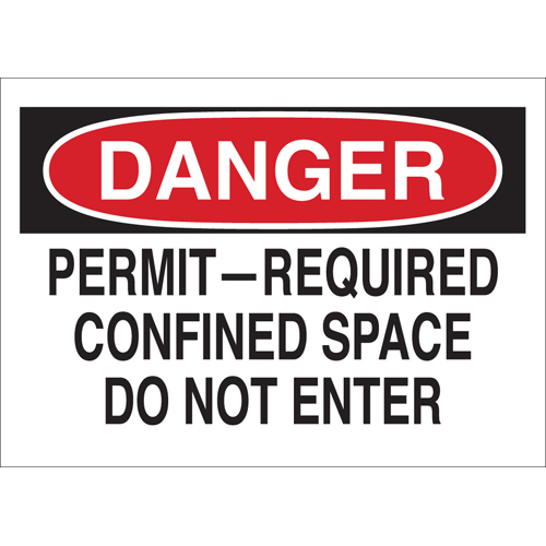 Confined Space Sign 43517
