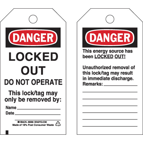 Lockout Tags 66066