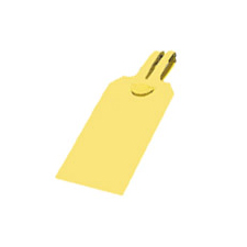 Yellow Color Code Blank Lock On Tag 30684
