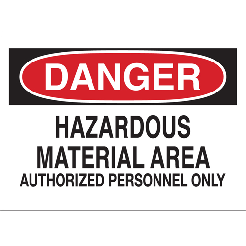 Chemical   Hazardous Materials Sign 43020