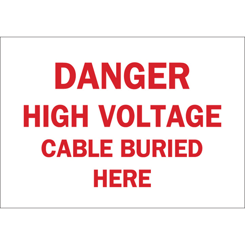 Electrical Hazard Sign 22569