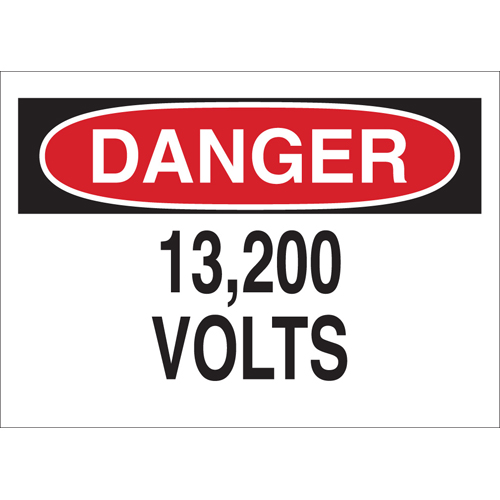 Electrical Hazard Sign 43145