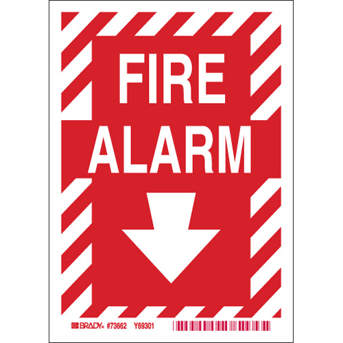 B324 7X5 RED GLOW FIRE ALARM 73662