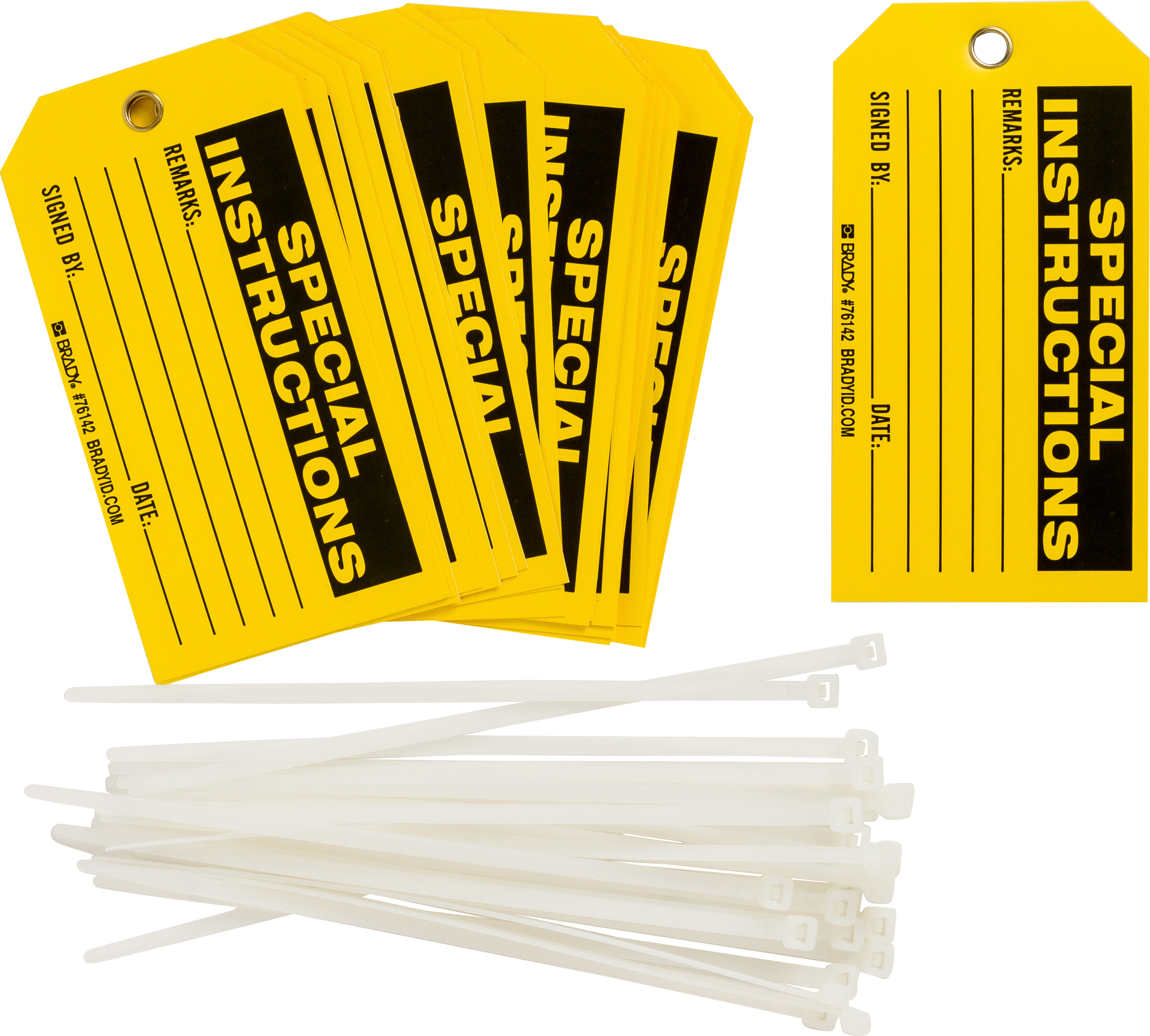 B851 5 75X3 BLK YEL 1 SIDE 25 Package 76142