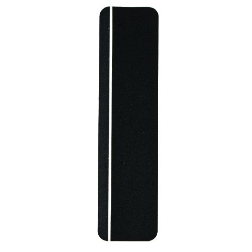 Anti Skid Tape Cleat   Grit Coated Polyester  Photoluminescent Stripe  Black  6  x 24 78162