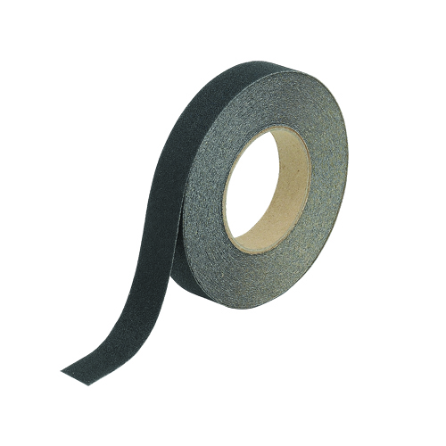 Anti Skid Tape Roll   Grit Coated Polyester  Solid Color  Black  1  x 60 78189