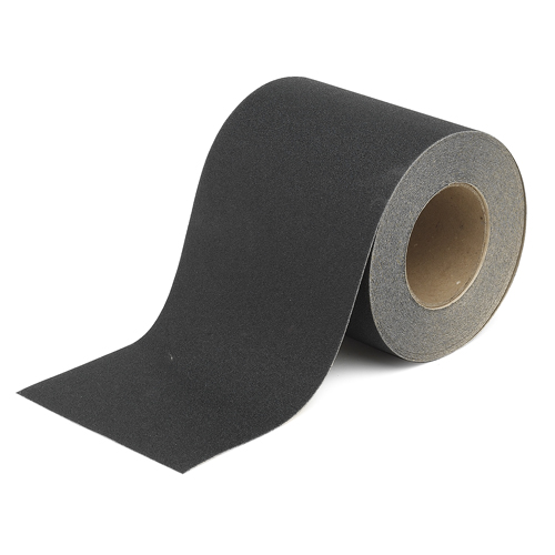Anti Skid Tape Roll   Grit Coated Polyester  Solid Color  Black  6  x 60 78193