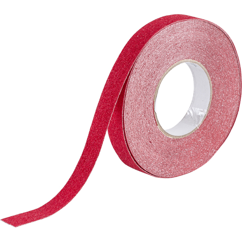 Anti Skid Tape Roll   Grit Coated Polyester  Solid Color  Red  1  x 60 78197