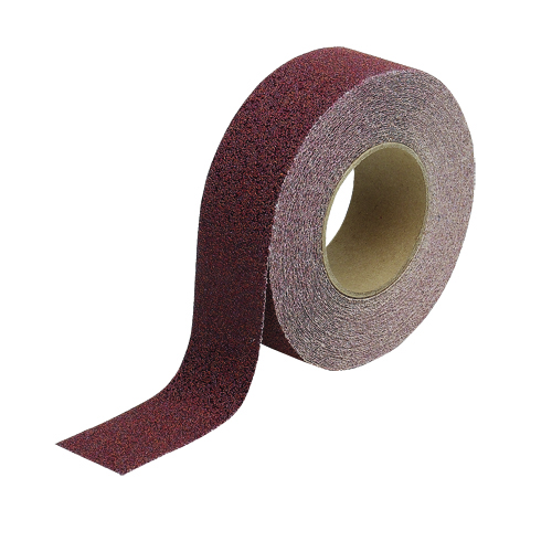Anti Skid Tape Roll   Grit Coated Polyester  Solid Color  Red  2  x 60 78198