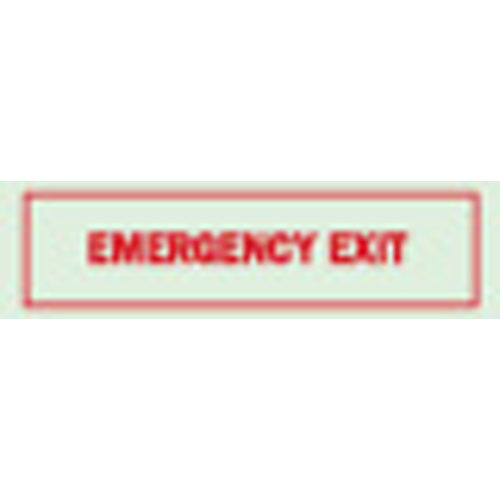 Glow in the Dark Exit   Directional Sign 80207