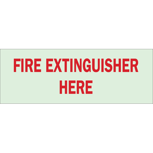 Glow In The Dark Fire   Exit Sign 80242