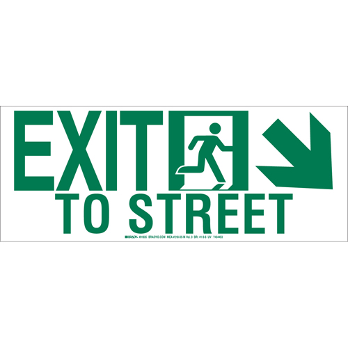 Glow In The Dark Safety Guidance Sign 81835