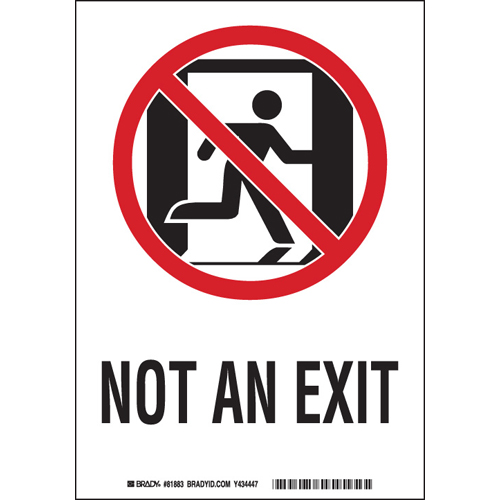 Glow In The Dark Safety Guidance Sign 81882