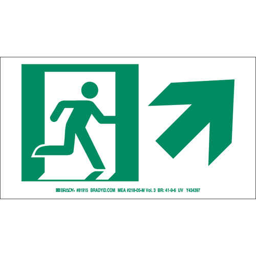 Glow In The Dark Safety Guidance Sign 81915