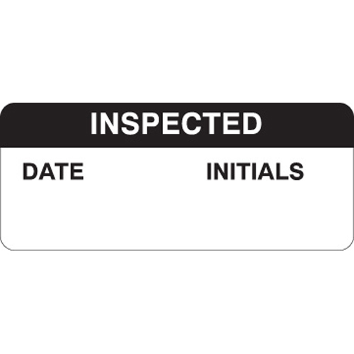 Write On Inspection Label 82587