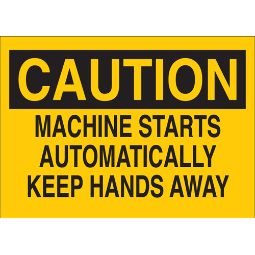 Machine   Operational Sign 42442