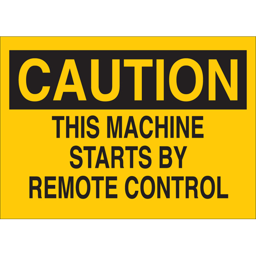 Machine   Operational Sign 42457