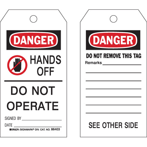 Accident Prevention Tags 86403