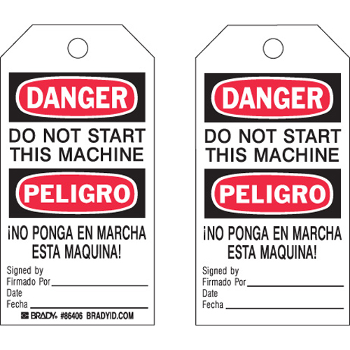 Accident Prevention Tags 86406
