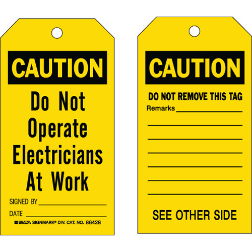 Accident Prevention Tags 86428