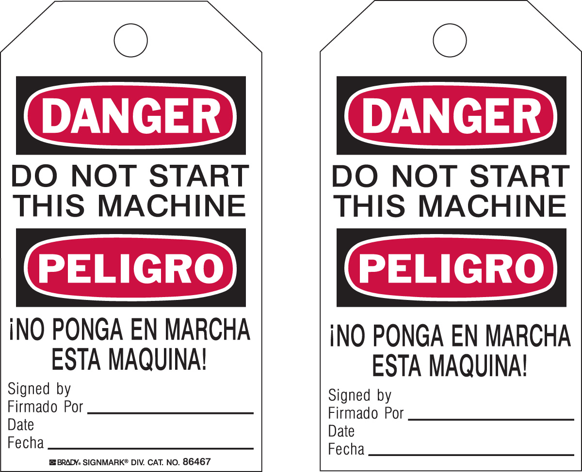 Accident Prevention Tags 86467