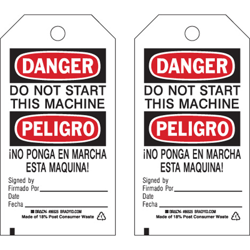 Accident Prevention Tags 86525