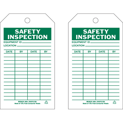 Safety Inspection Tags 86611