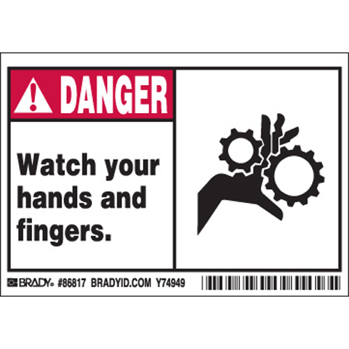 Machine Equipment Labels 86817