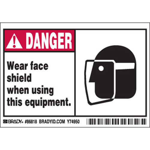 Machine Equipment Labels 86818