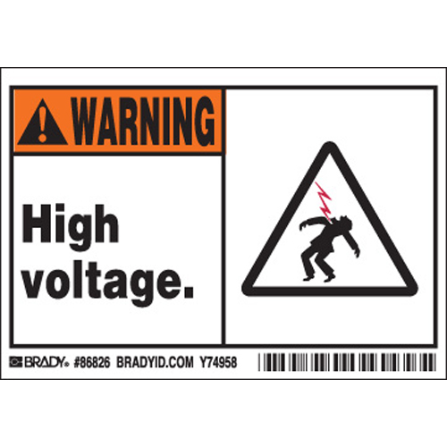 Machine Equipment Labels 86826