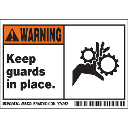Machine Equipment Labels 86830