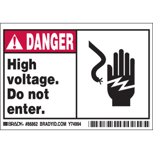 Machine Equipment Labels 86862