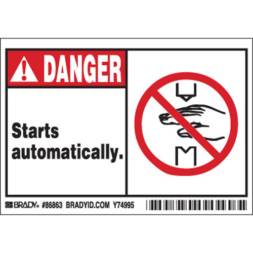 Machine Equipment Labels 86863