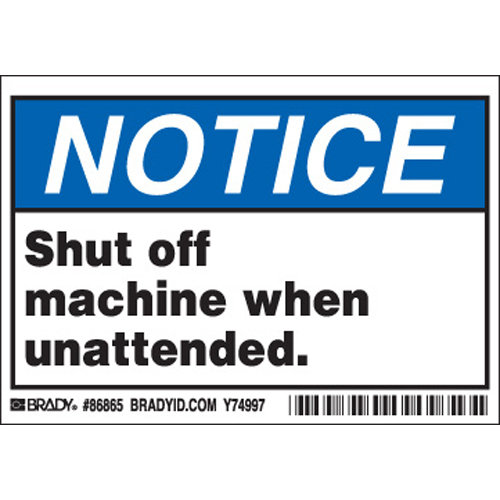 Machine Equipment Labels 86865