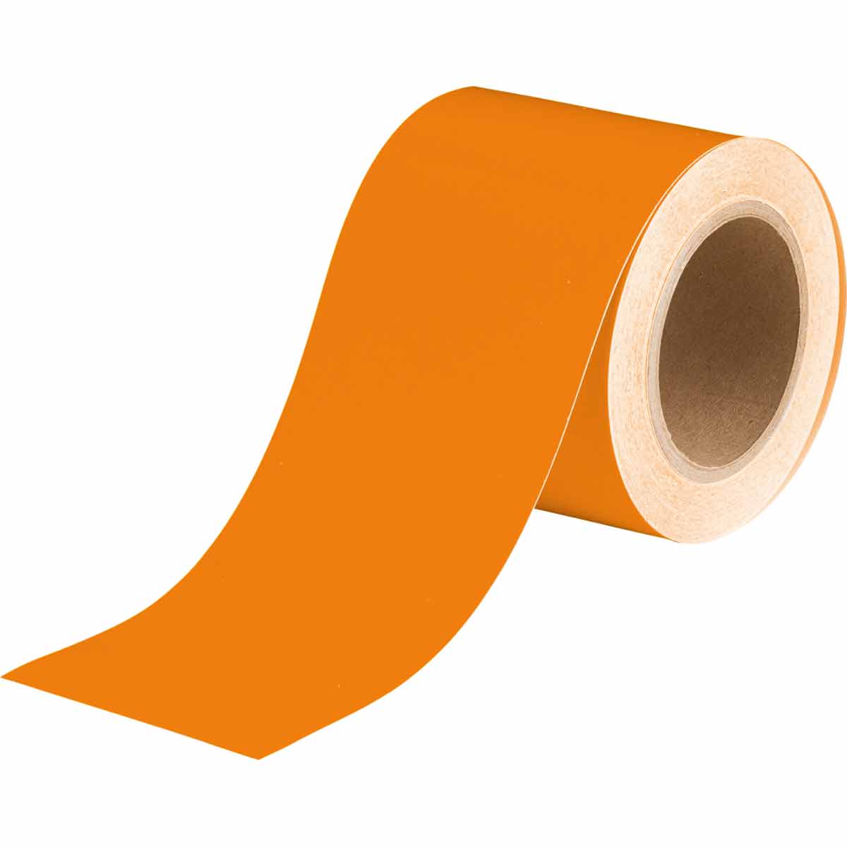 Solid Color Banding Tape for Pipe Marking   Roll Form   Vinyl  Orange  4  x 30 Yd 91432