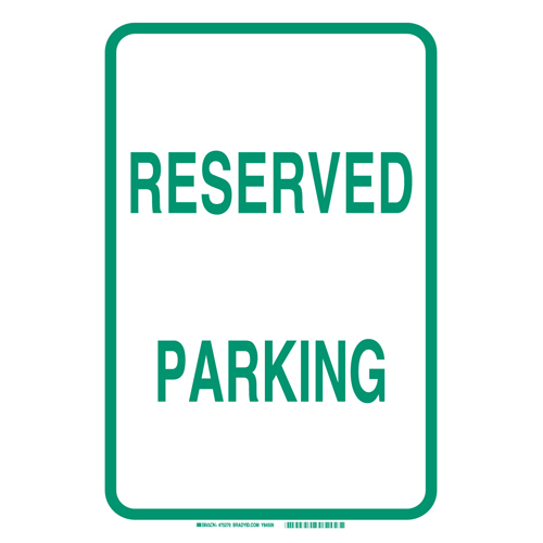 B959 SIGN 18 X 12  RESERVED PARKING 94359