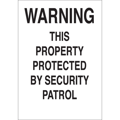 Security Property Sign 95451