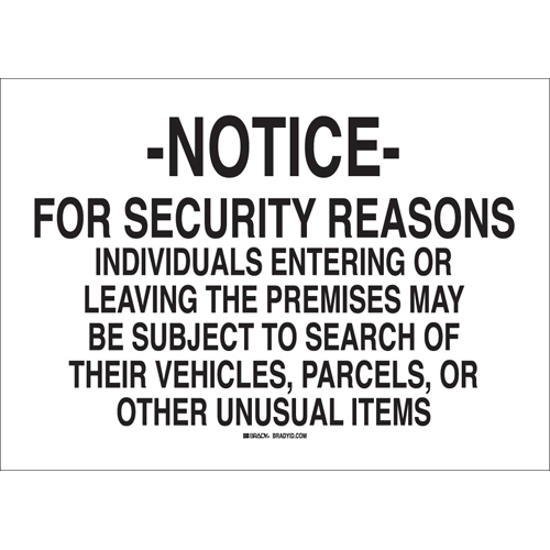 Security Property Sign 95462
